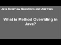 Method Overriding In Java