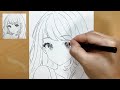 anime sketch how to draw a beautiful anime girl step by step