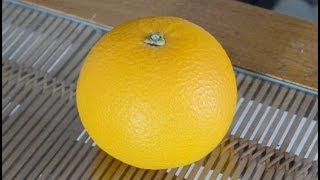 甘夏の食べ方　　How to eat Amanatsu (a sweet Watson pomelo)