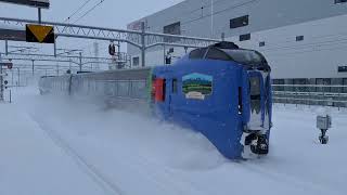 オホーツク　キハ283　旭川駅入線