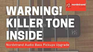 Warning!  Killer Tone Inside (Nordstrand Audio Bass Pickups Upgrade)