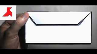 How to make a rectangular origami ENVELOPE for money from A4 paper ...