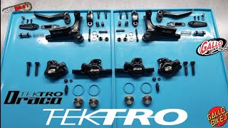 Tektro Draco 2 Servicio frenos Hidraulicos manetas y calipers Mantenimiento Service hydraulic brake