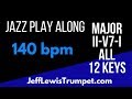 ii V7 I Jazz play along in all 12 keys 140 bpm