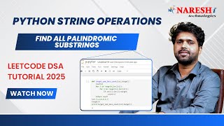 Python String Operations: Find All Palindromic Substrings | LeetCode DSA Tutorial 2025