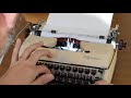 1959 olympia sm3 typewriter demonstration