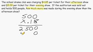 Solving Word Problems - Decimal Operations