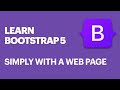 Create beautiful web page with Bootstrap v5