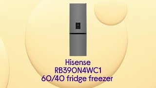 Hisense RB390N4WC1 60/40 Fridge Freezer - Stainless Steel - Product Overview