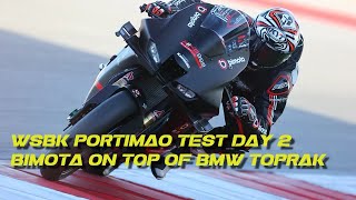 Wbk Test  Portimao January 2025 winter day 2  Bimota on top led TOprak BMW  on midday afternoon