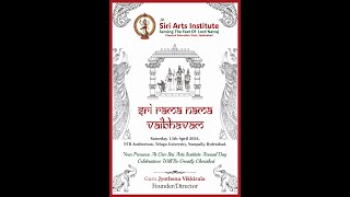 JV Siri Arts Institute Presents Sri Rama Nama Vaibhavam