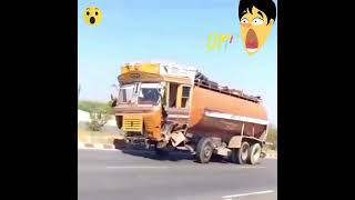 రేయ్ ముందు చక్రాలు ఎక్కడ ఉన్నైర బాబు || A Truck without front wheels | OMG