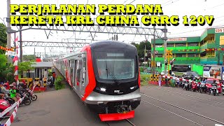 PERJALANAN Perdana Kereta KRL Baru Dari CHINA !! TEST RUN Pertama KRL CRRC SFC-120V Jakarta - Depok