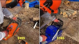 Holzfforma G372XP First Cut Versus 450 Rancher #chainsaw #g372xp #holzfforma #logging