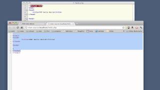 CodeLesson Hello World in PHP