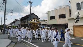 2023年9月16日やわたんまち　南町交差点　安房神社・洲宮神社の神輿