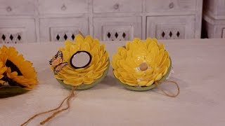 How to make Plasic Spoon Sunflowers