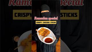 Ramadan special crispy chicken sticks || easy ramadan recipes #hijabi #cook #ramadan #iftaar #roza