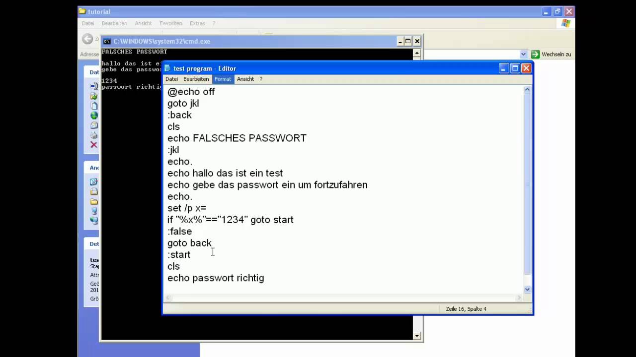 Programierung Youtube