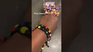 Pony bead bracelets￼