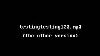 Toby Fox - testing testing 123 (earlier version)