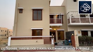 Naya Nazimabad Block C Park Facing House For Sale | 120 Sqyd