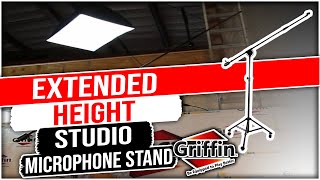 Griffin Studio Microphone Boom Stand on Wheels Casters Product Review and Demonstration Model APST01