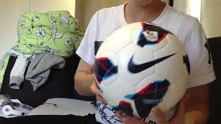 2012-2013 premier league nike maxim official match ball unboxing