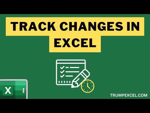 How To Track Changes In Excel - YouTube