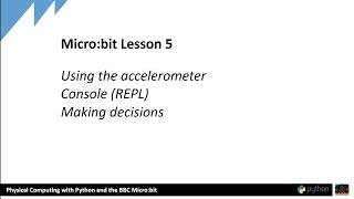Python Microbit Lesson 5