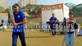 Tennis Ball Tournament Semi final Crazy 11 vs Super Shark inn2 #vlog #ipl #cricket