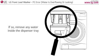 [LG Front Load Washers] FE Error - Water Is Overflowing Or Leaking
