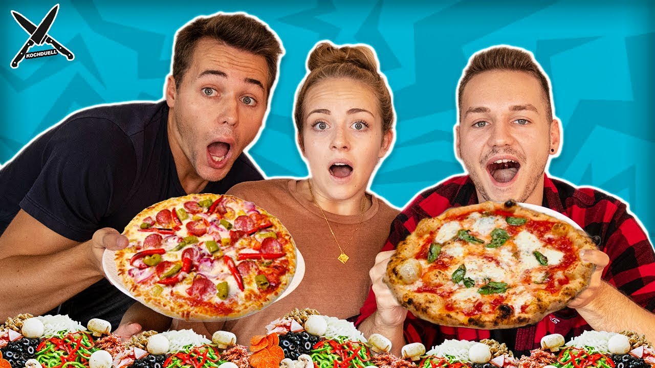 Wer Macht Die Bessere Pizza ?! Freundin Entscheidet! Kochduell #3 | Max ...