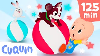 Beach balls! Learn the colors with Cuquin and Ghost | Educational videos for children