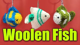 FISH || wool Keychains || wool fish #woolcrochets #indianwooltiems #fish #woolfish #keychains #keys