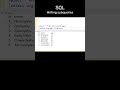 SQL - Writing subqueries