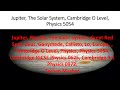 Jupiter, The Solar System, Cambridge O Level, Physics 5054, Ferhan Mazher