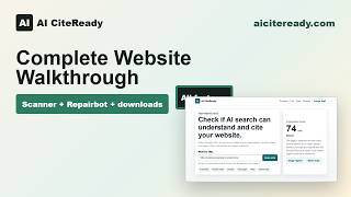 AI CiteReady complete walkthrough
