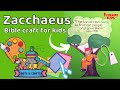 Zacchaeus climbs the tree. Bible craft for kids