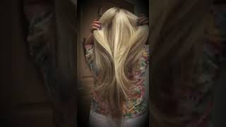 My long blond hair