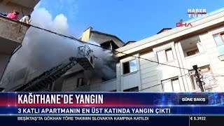 Kağıthane'de yangın