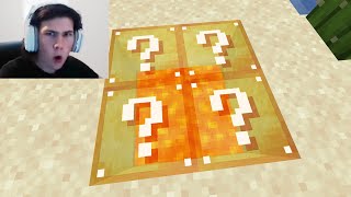 I trolled a Streamer with fake Lucky Blocks in Minecraft...
