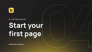 Build Your First Page in Bricks