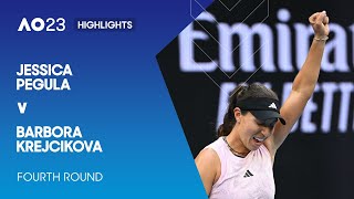 Jessica Pegula v Barbora Krejcikova Highlights | Australian Open 2023 Fourth Round