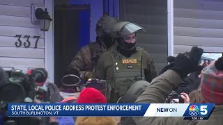 Four detained during protest of ICE operation in South Burlington
