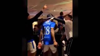 RANGERS FC PLAYERS SING "F*CK THE POPE" INSIDE IBROX STADIUM IN GLASGOW DURING TITLE WINNING PARTY.