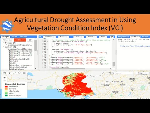 Agricultural drought assessment using the VCI Vegetation Condition Index in Google Earth Engine