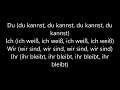 rammstein deutschland lyrics