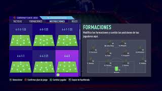 FIFA 21 FORMACIÓN 4-4-2 TÁCTICAS PERSONALIZADAS Y EQUIPO PARA FUTCHAMPIONS