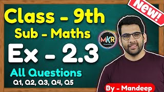 Class 9 Maths, Ex 2.3, Q1 to Q5 || Chapter 2 (Polynomials) || NCERT || MKR